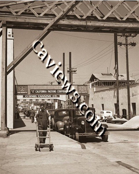 Steinbecks Cannery Row in 1945 Monterey Historical Photograph