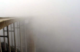 Bixby Bridge in fog by Mr. Pat Hathaway Nov. 2002