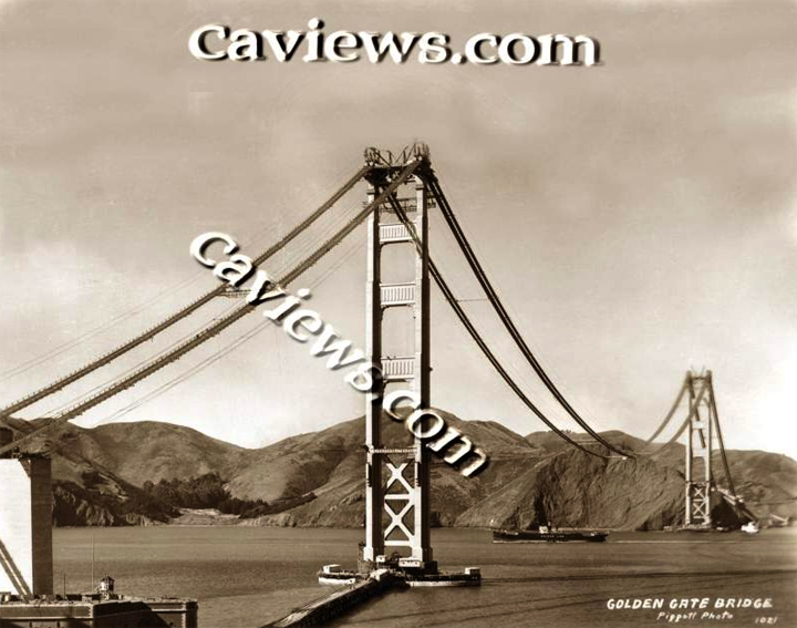 Golden Gate bridge Nov. 1998, Copyright© 2012 Pat Hathaway